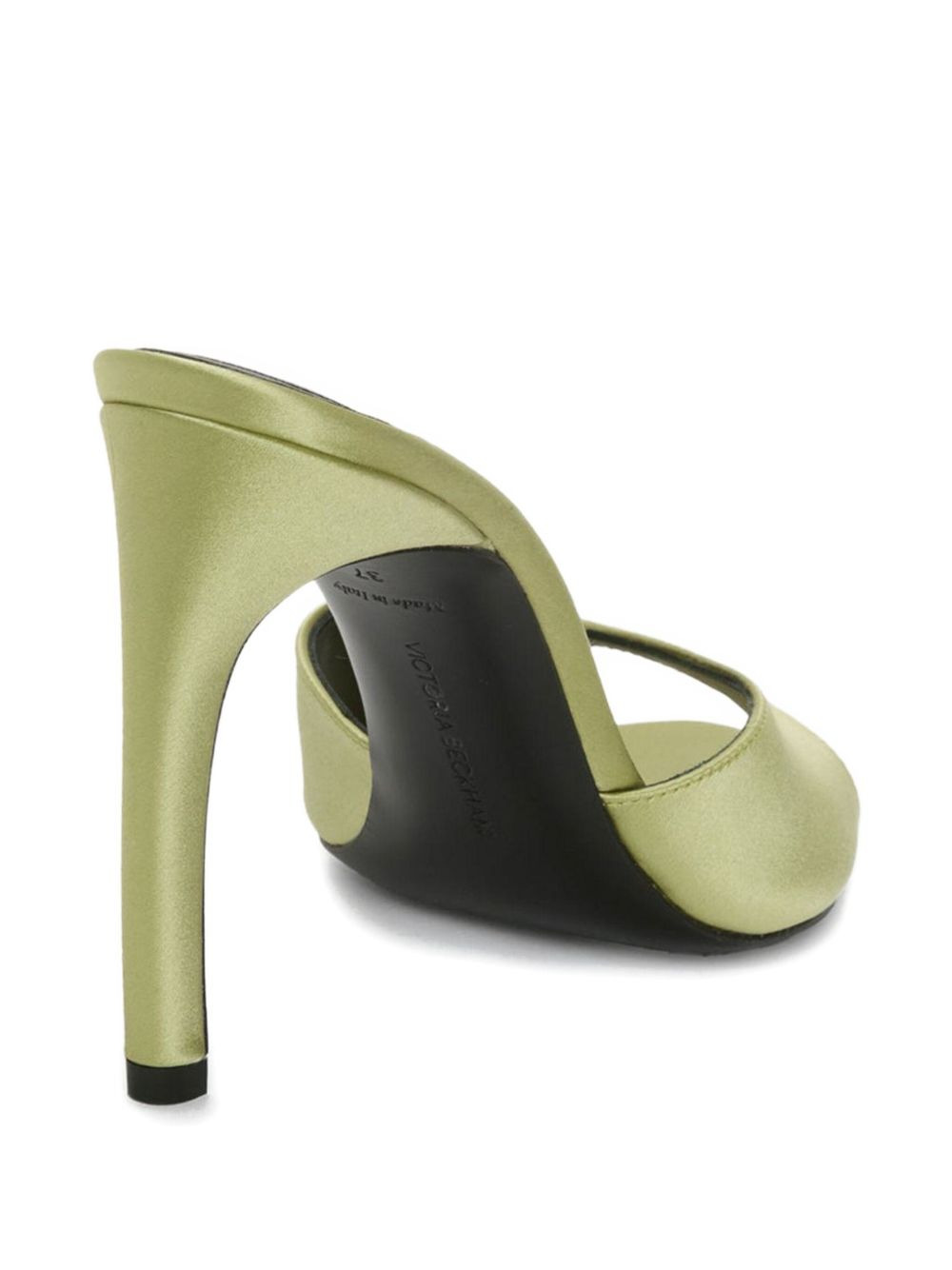 100mm Harlow open-toe satin mules - 4