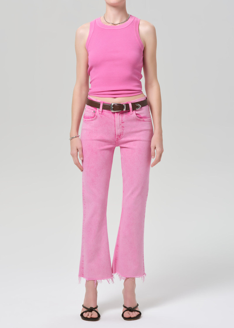 Goldie Ankle Kick Flare In Raspberry - 1