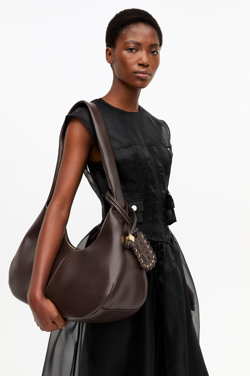 BROWN MEDIUM HOBO BAG 10