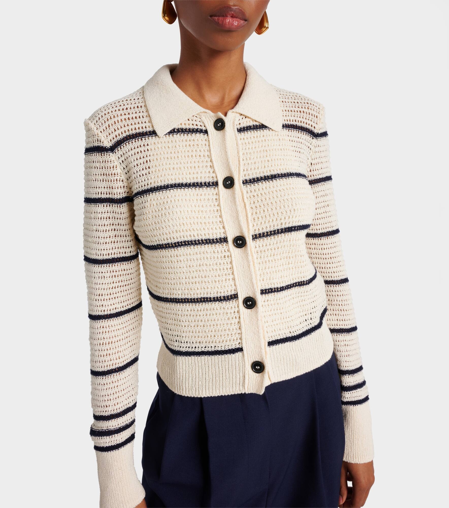 The Shrunken cotton-blend cardigan - 4