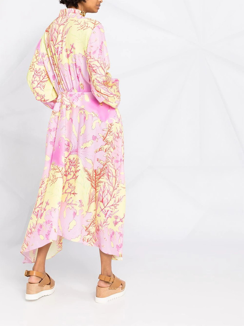 coral-print maxi-dress 6