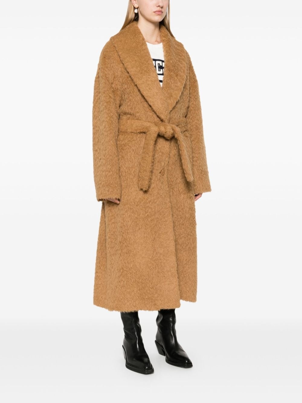 shawl-collar coat - 3
