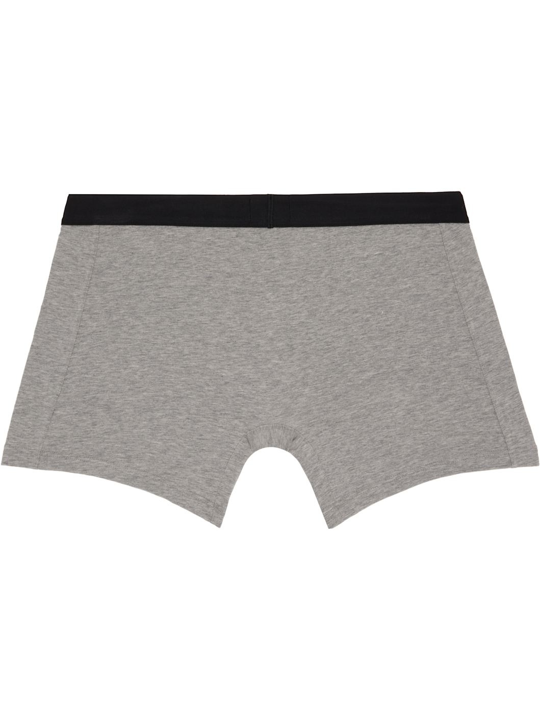 Three-Pack White & Black Logo-Waistband Boxer Briefs - 3