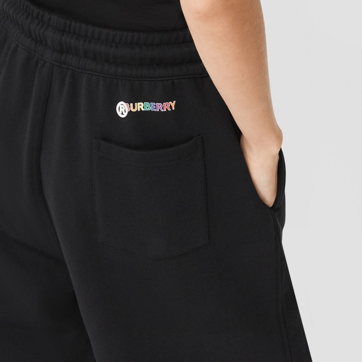Rainbow Appliqué Cotton Drawcord Shorts – Unisex - 3