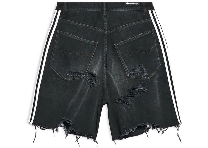 BALENCIAGA Balenciaga x adidas Baggy Shorts Black outlook