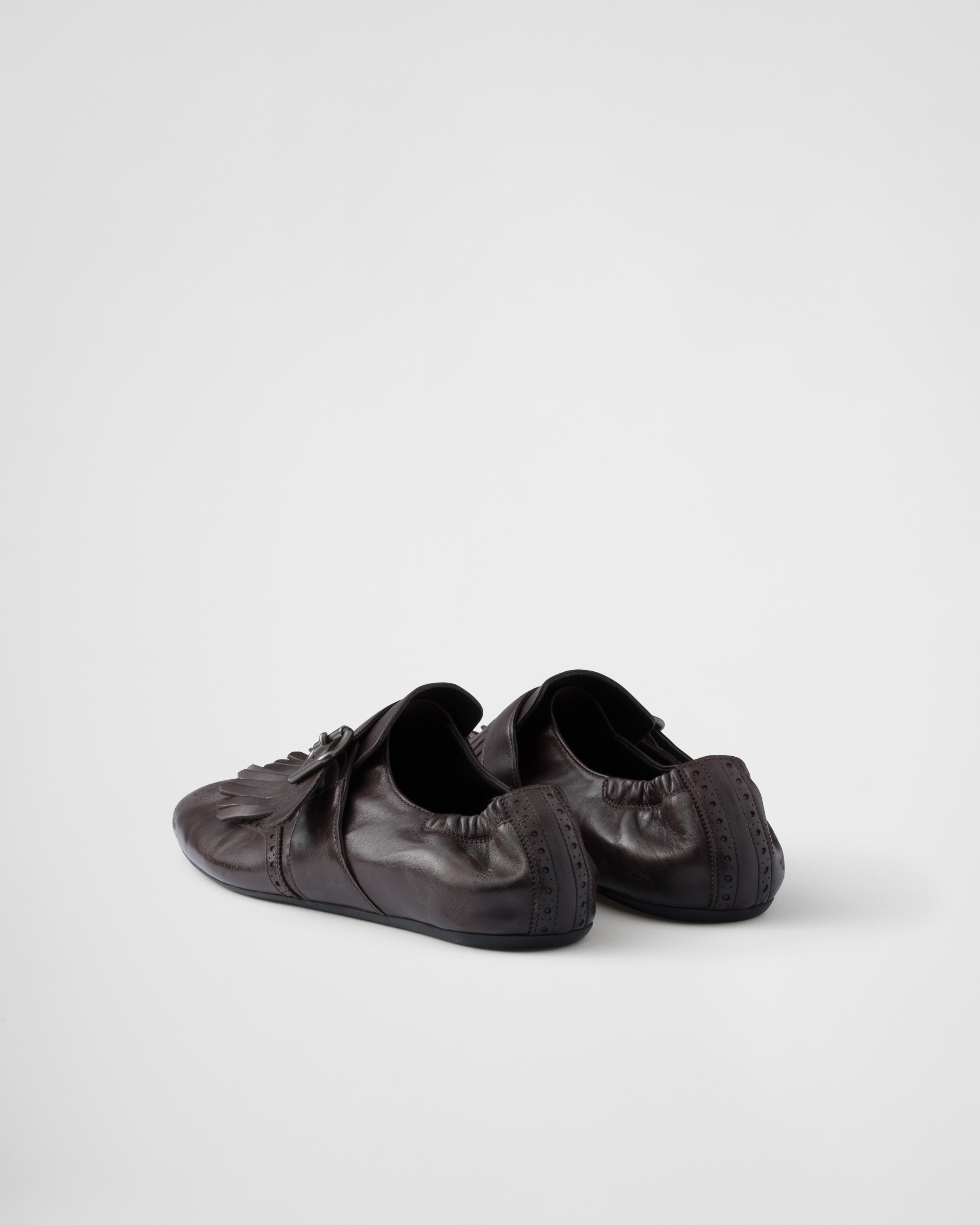 Fringed monk strap shoes - 4