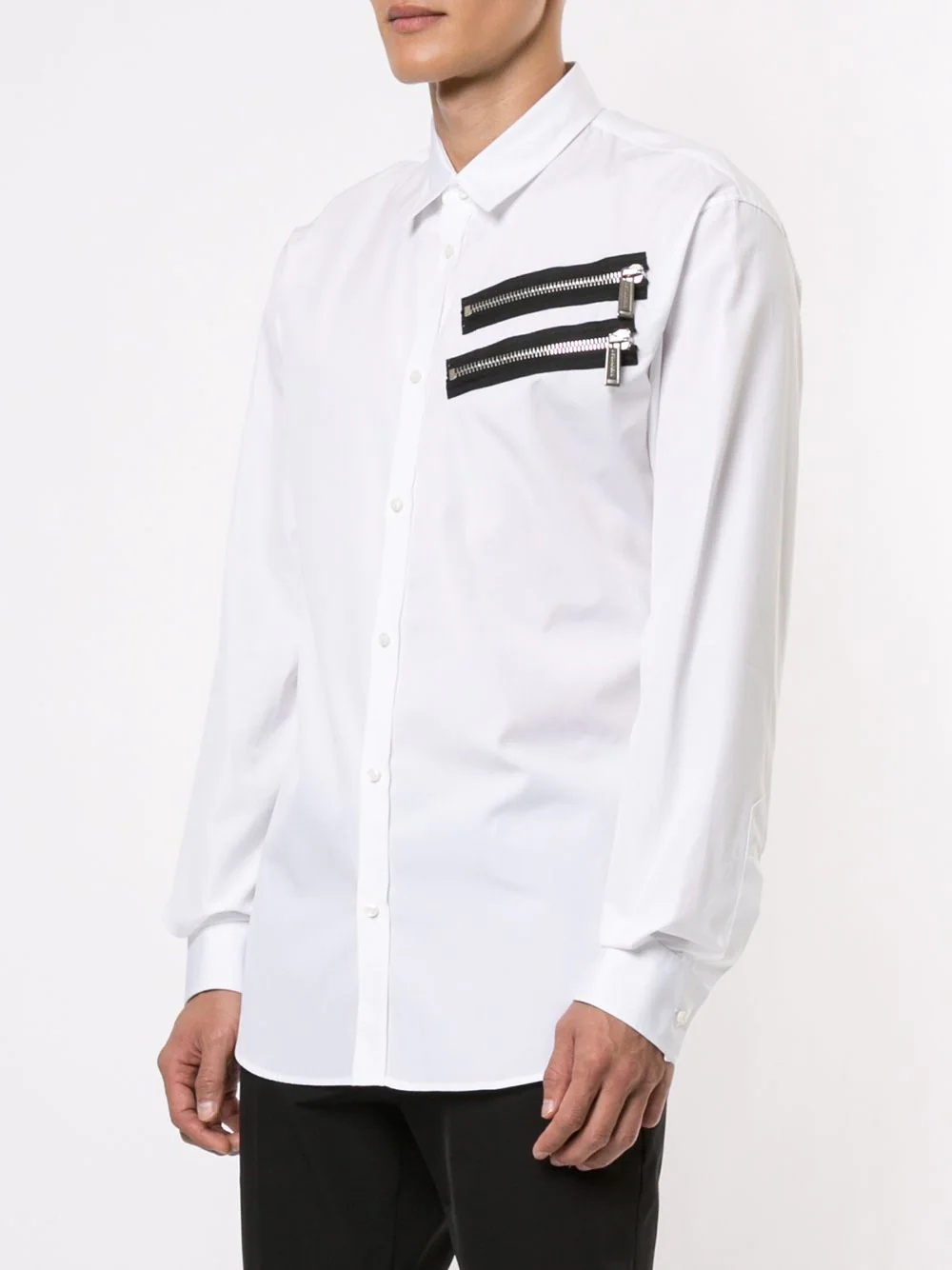 zip chest pocket shirt - 3