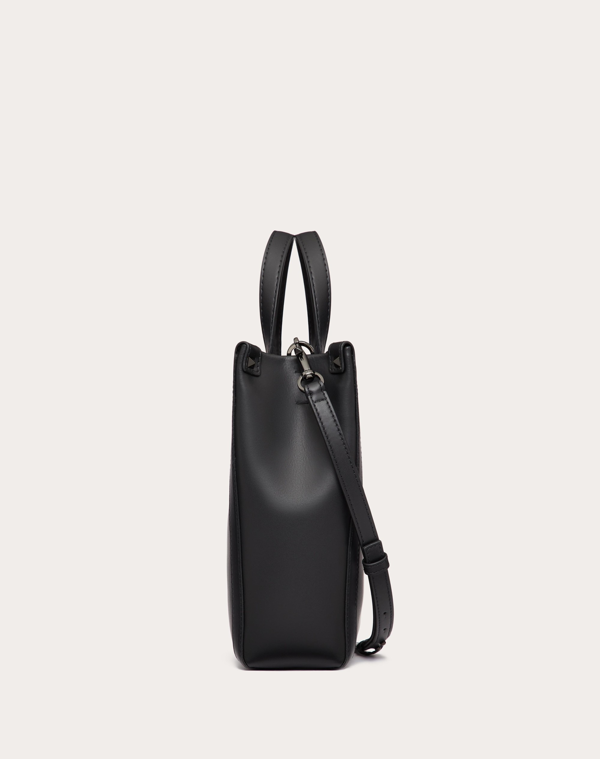 MINI VLTN LEATHER SHOPPER - 4