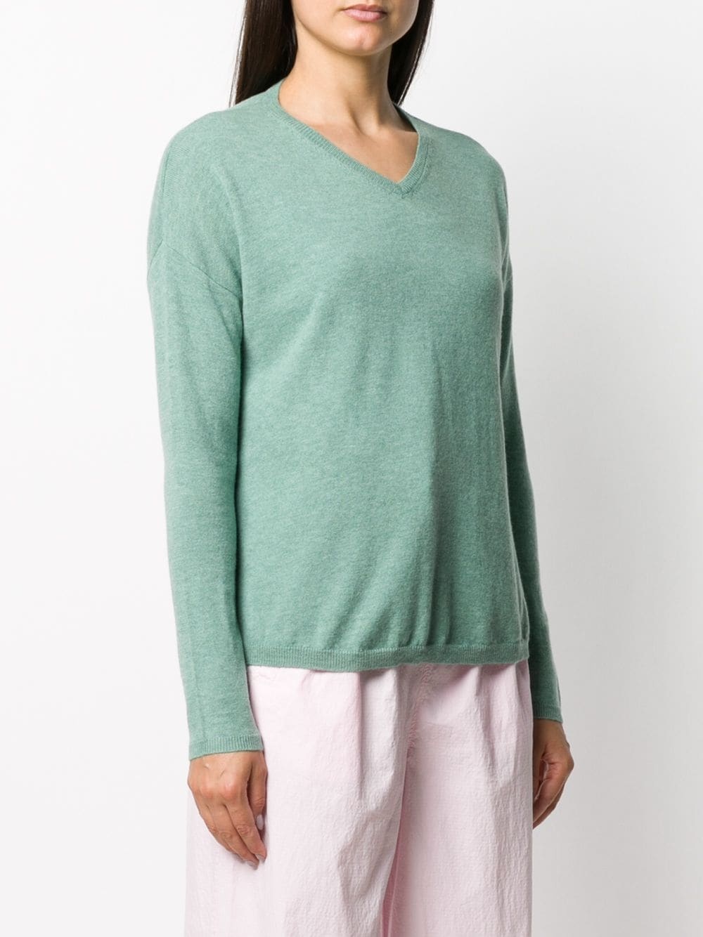 v-neck knit pullover - 3