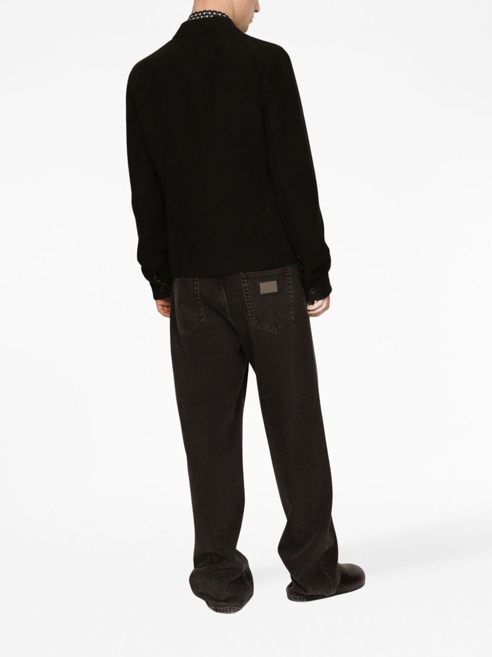 button-up stretch-cotton shirt - 4