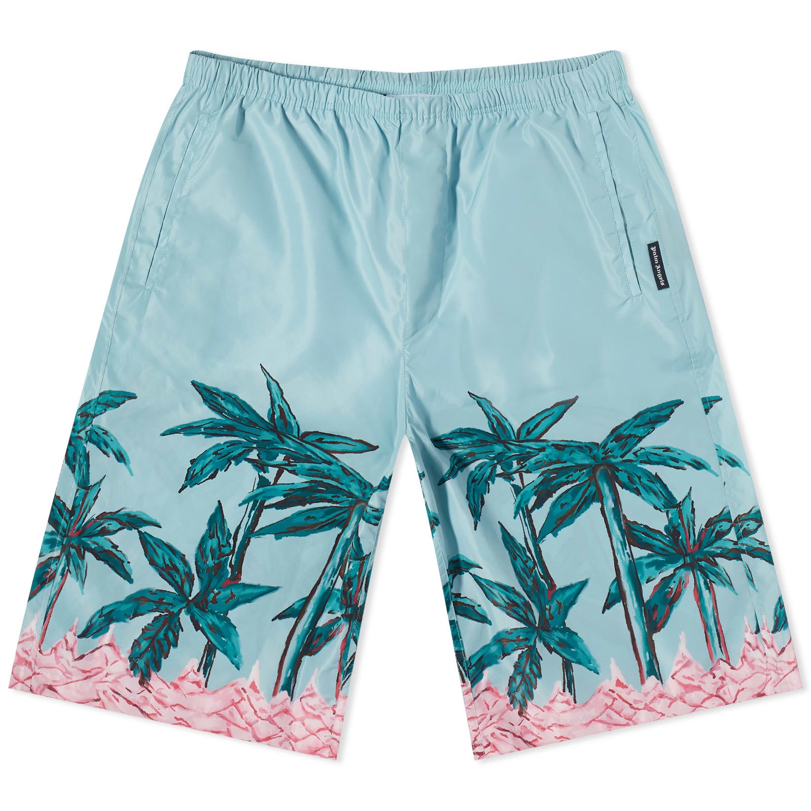 Palm Angels Long Swim Shorts - 1