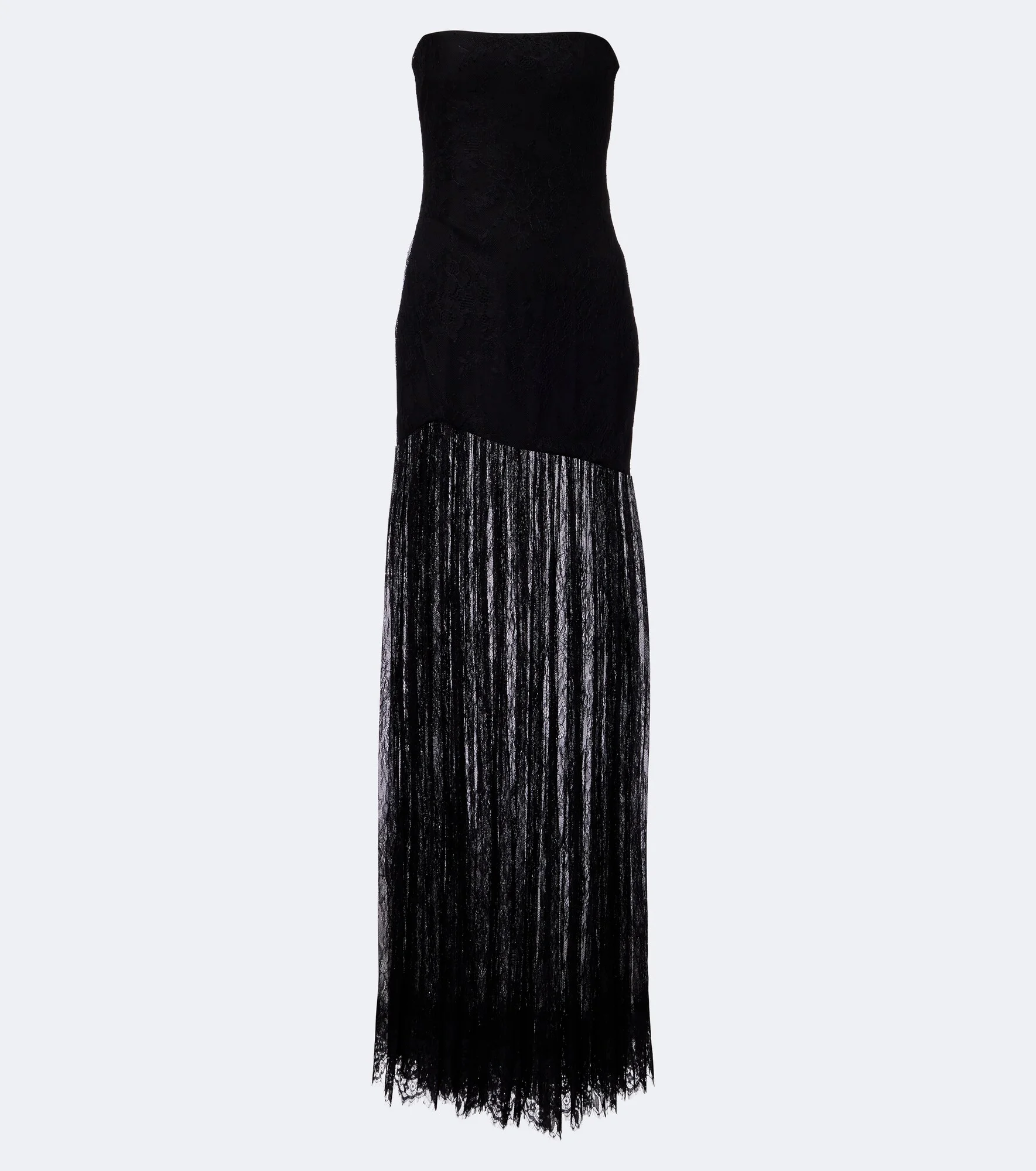 Jeanette lace strapless gown - 1
