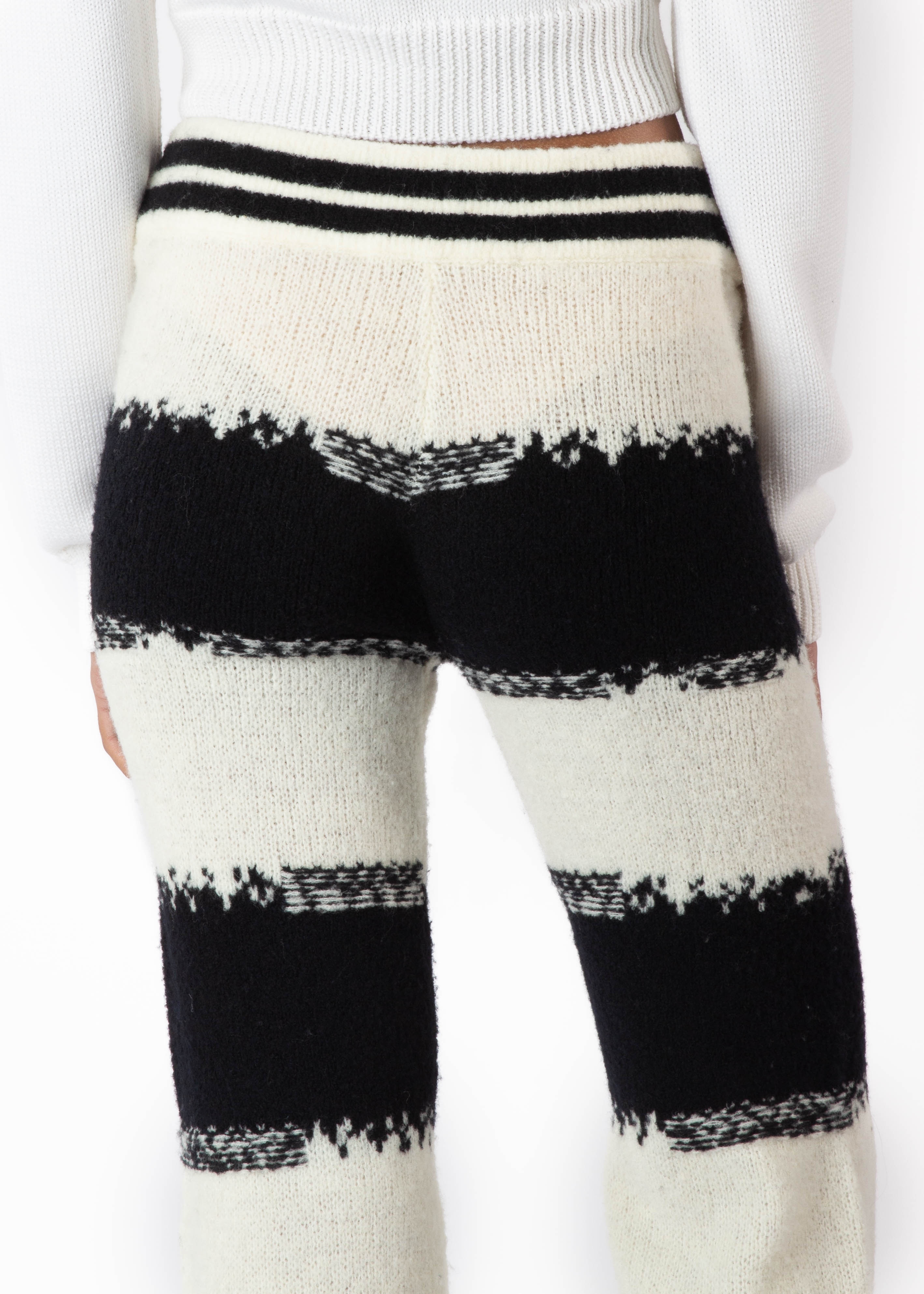 FLARE KNIT TROUSERS - 6