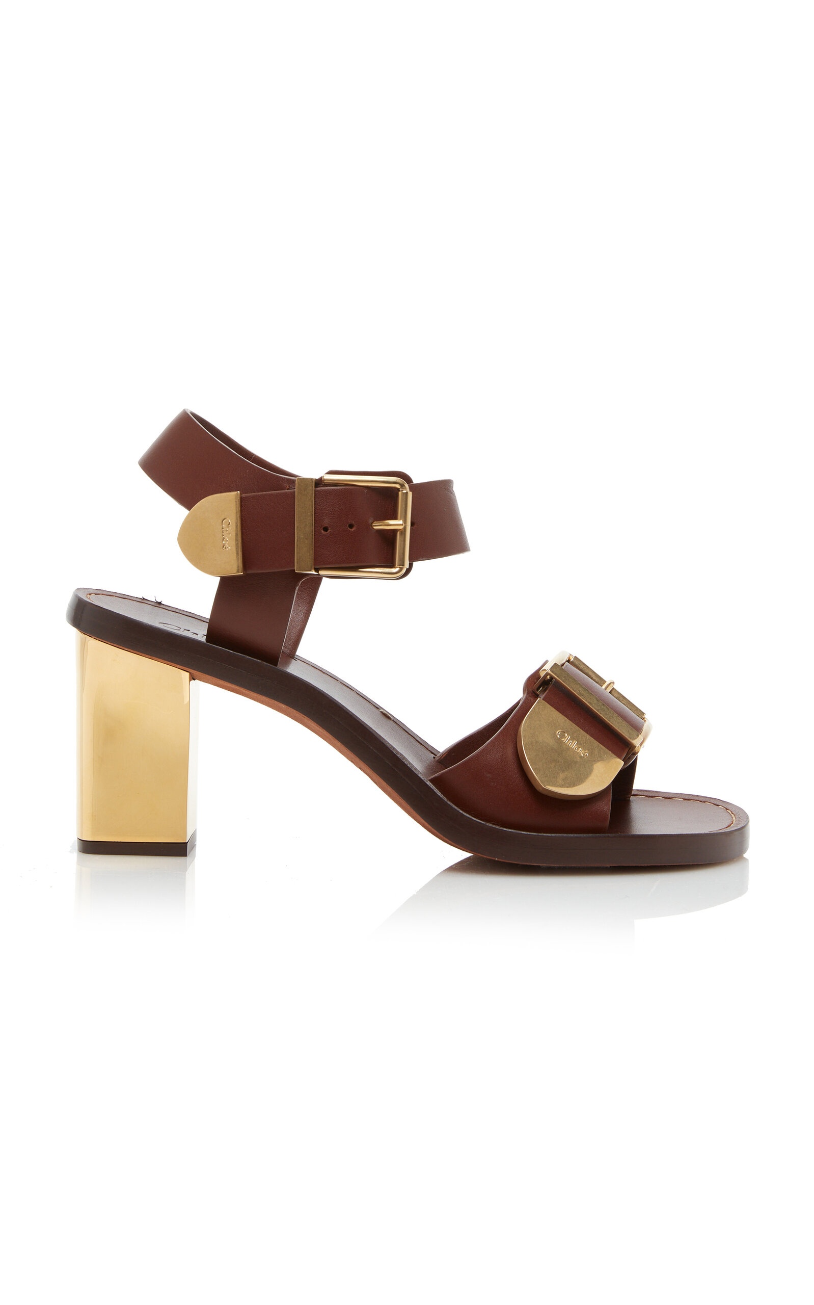 Rebecca Leather Sandals brown - 1