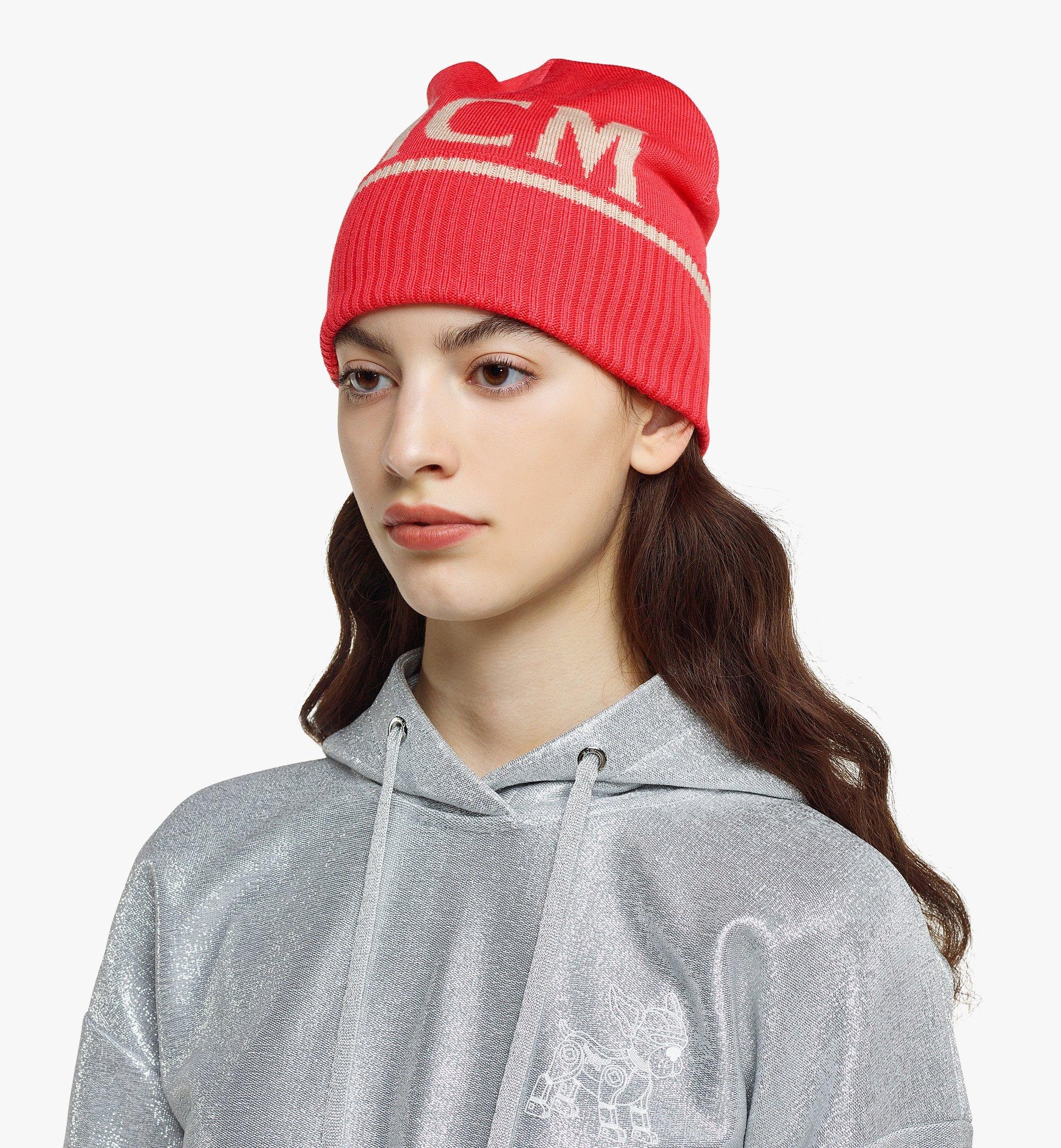 Intarsia Logo Wool Beanie - 4