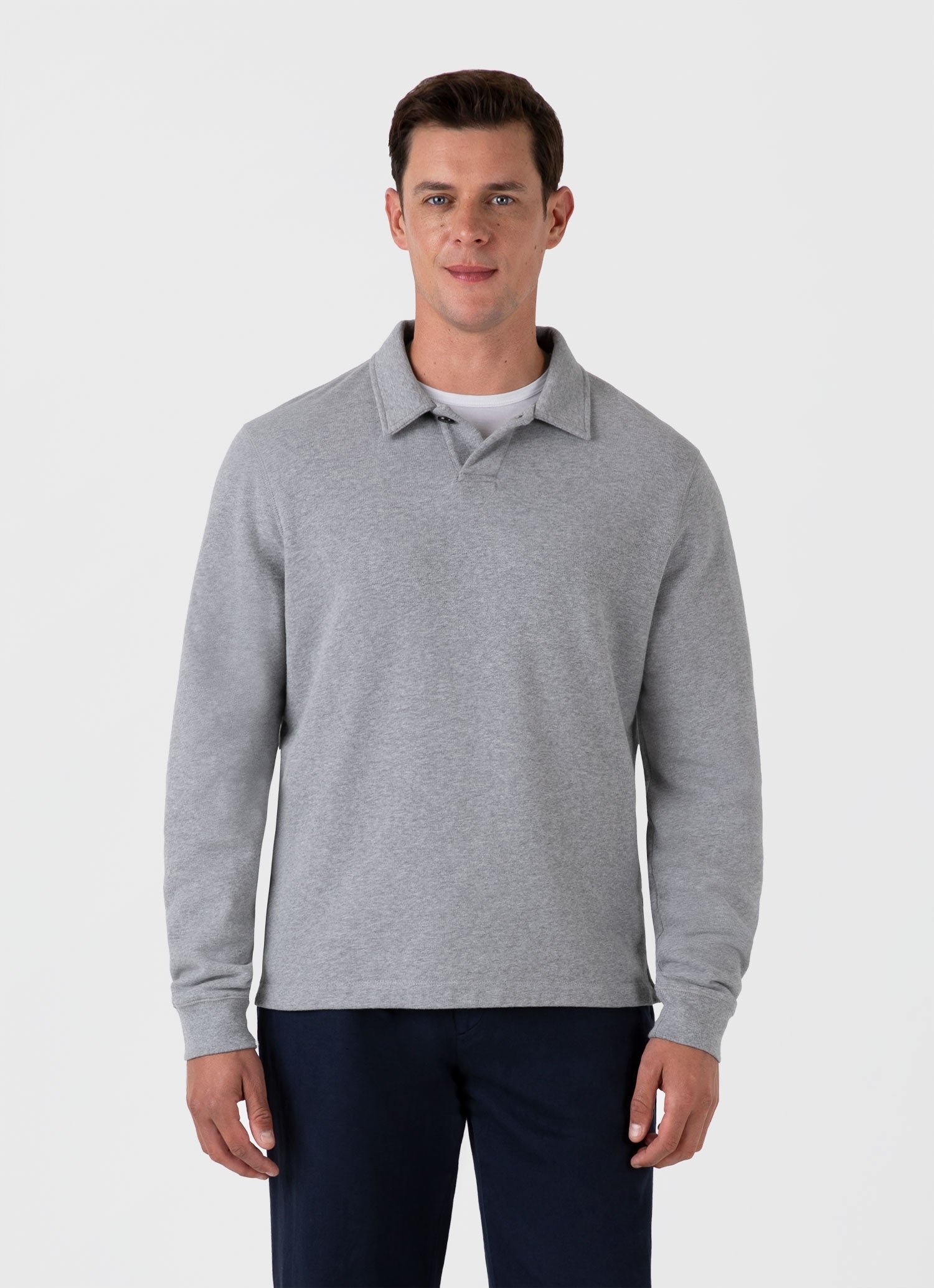 Loopback Polo Sweatshirt - 2