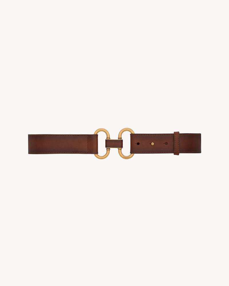 DOUBLE RING BELT IN LEATHER 1