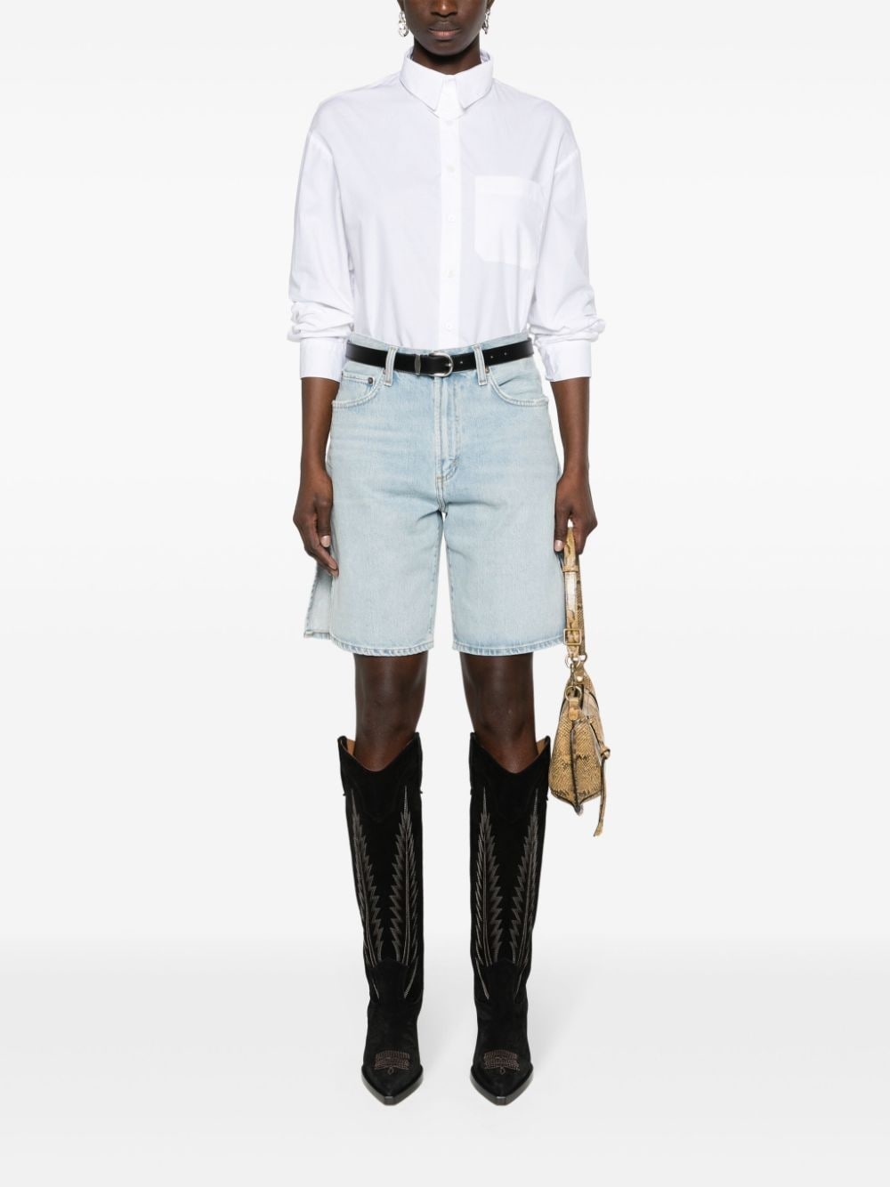 Vida high-rise denim shorts - 2