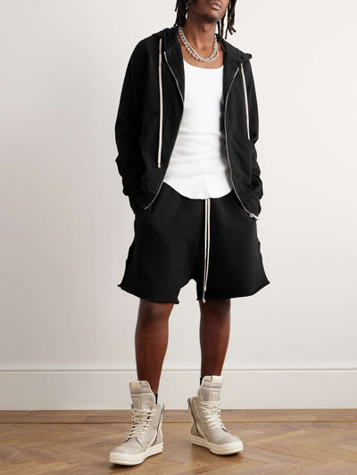 Rick Owens DRKSHDW Garment-Dyed Cotton-Jersey Drawstring Shorts outlook