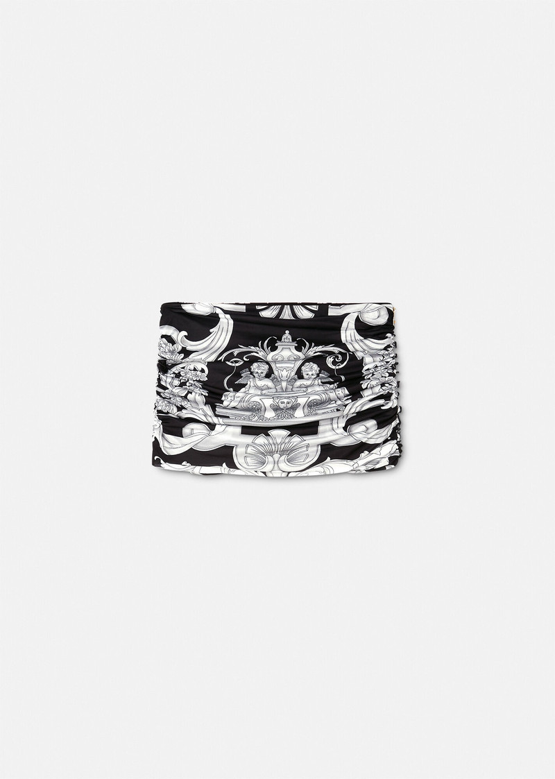 Silver Baroque Mini Skirt 1