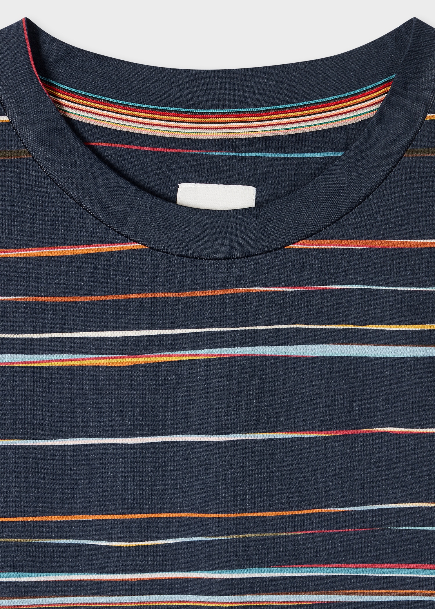 Navy 'Signature Pinstripe' T-Shirt - 2