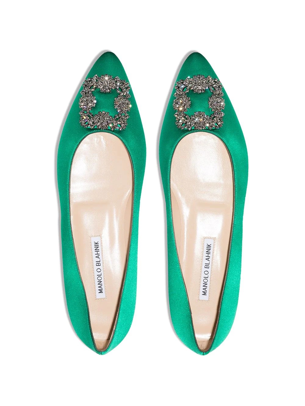 Hangisi appliqué flat pumps - 4