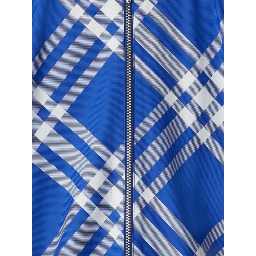 Burberry Check-Pattern Hooded Zip-Up Polyamide Jacket - 3