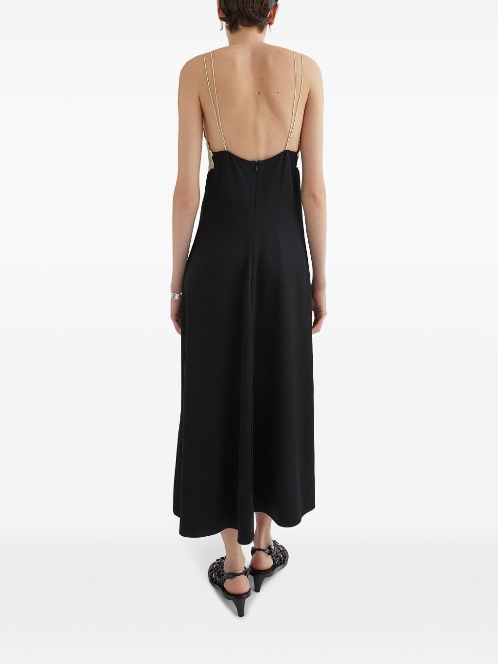 embroidered midi dress - 3