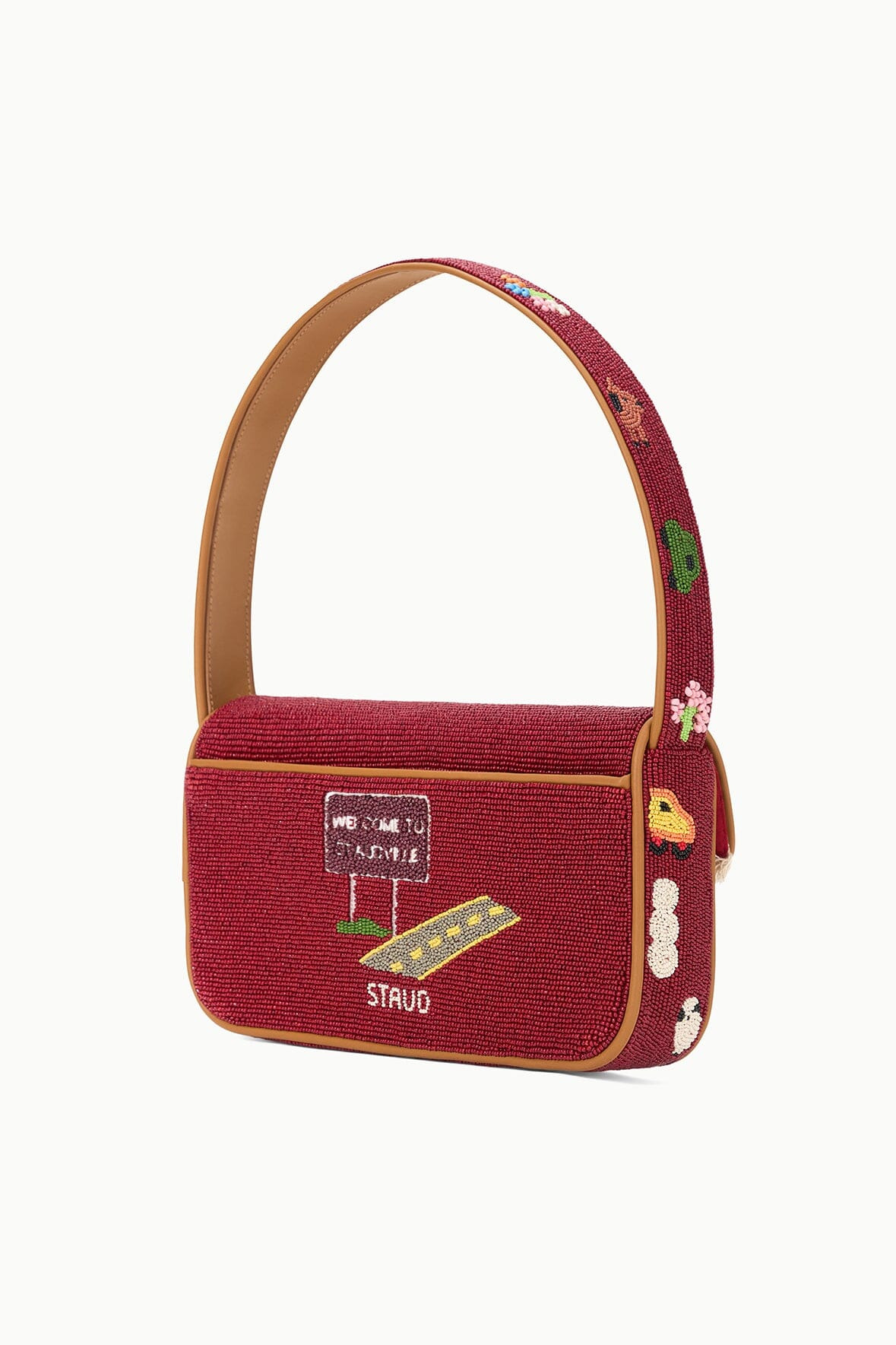 STAUD TOMMY BEADED BAG FOLK TOWN - 3