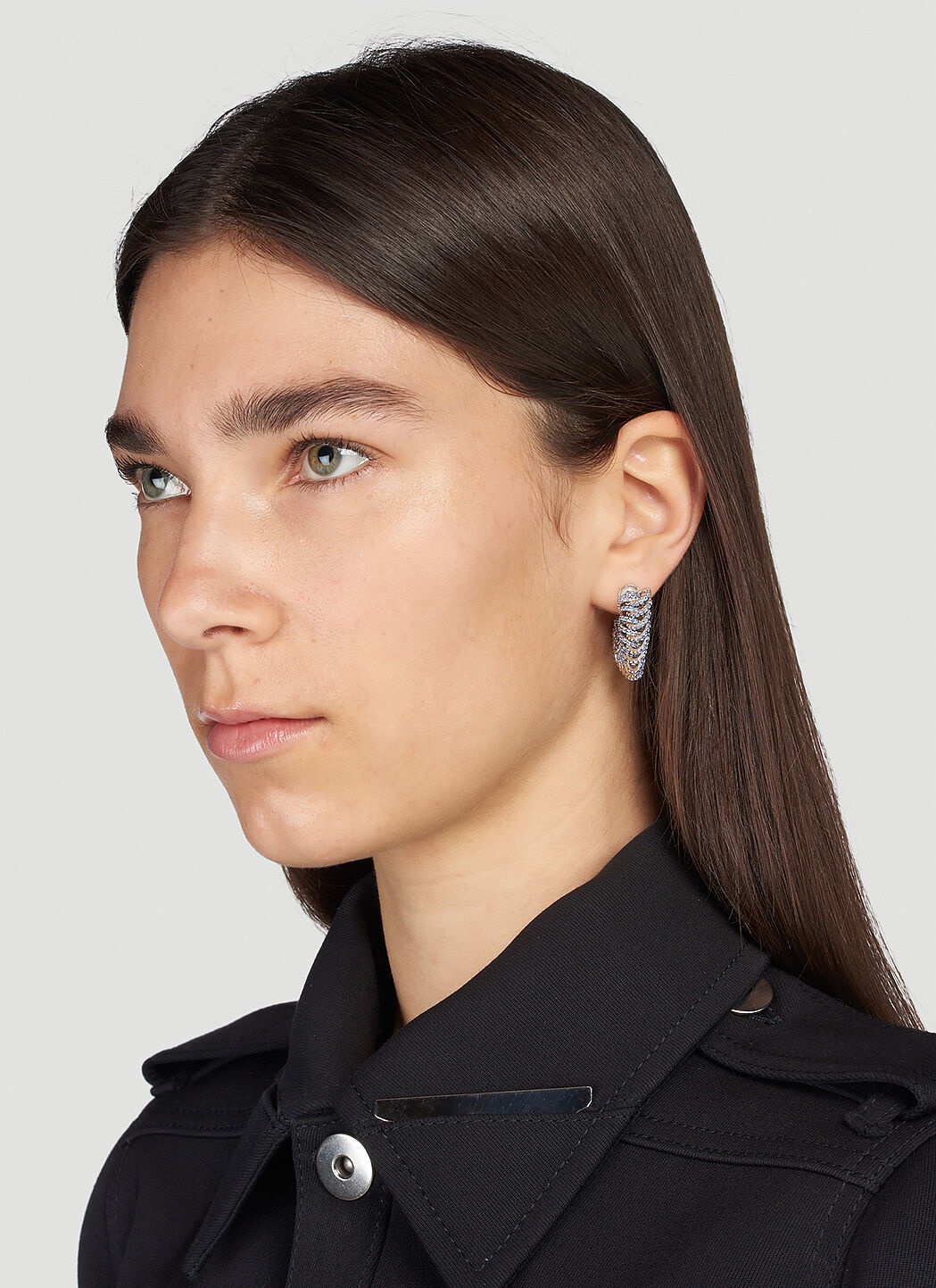 BOTTEGA VENETA エンベリッシュ マルチヘリックス イヤリング Bottega Veneta Embellished Multi Helix Earrings | lncc