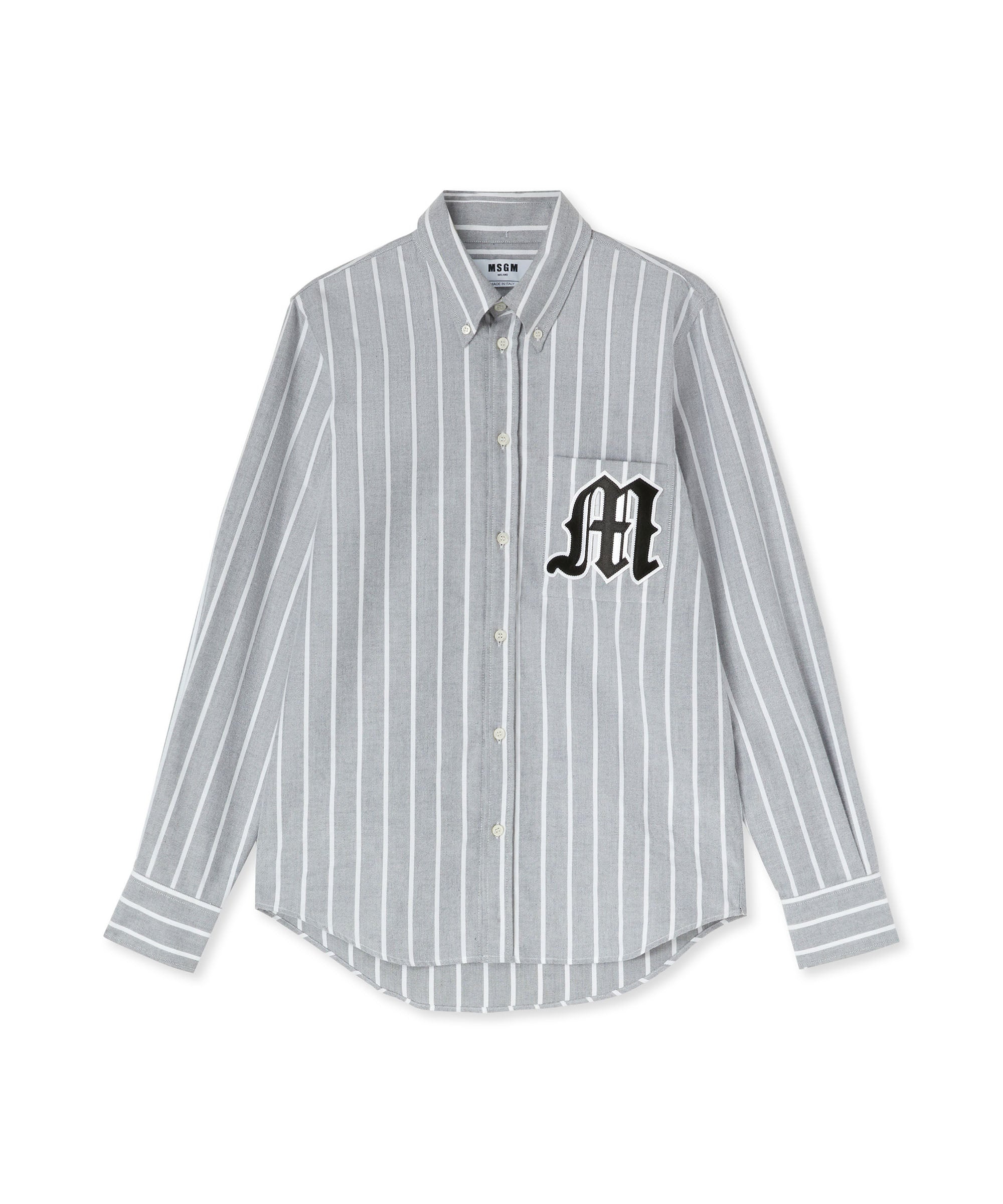 Striped organic cotton Oxford shirt - 1