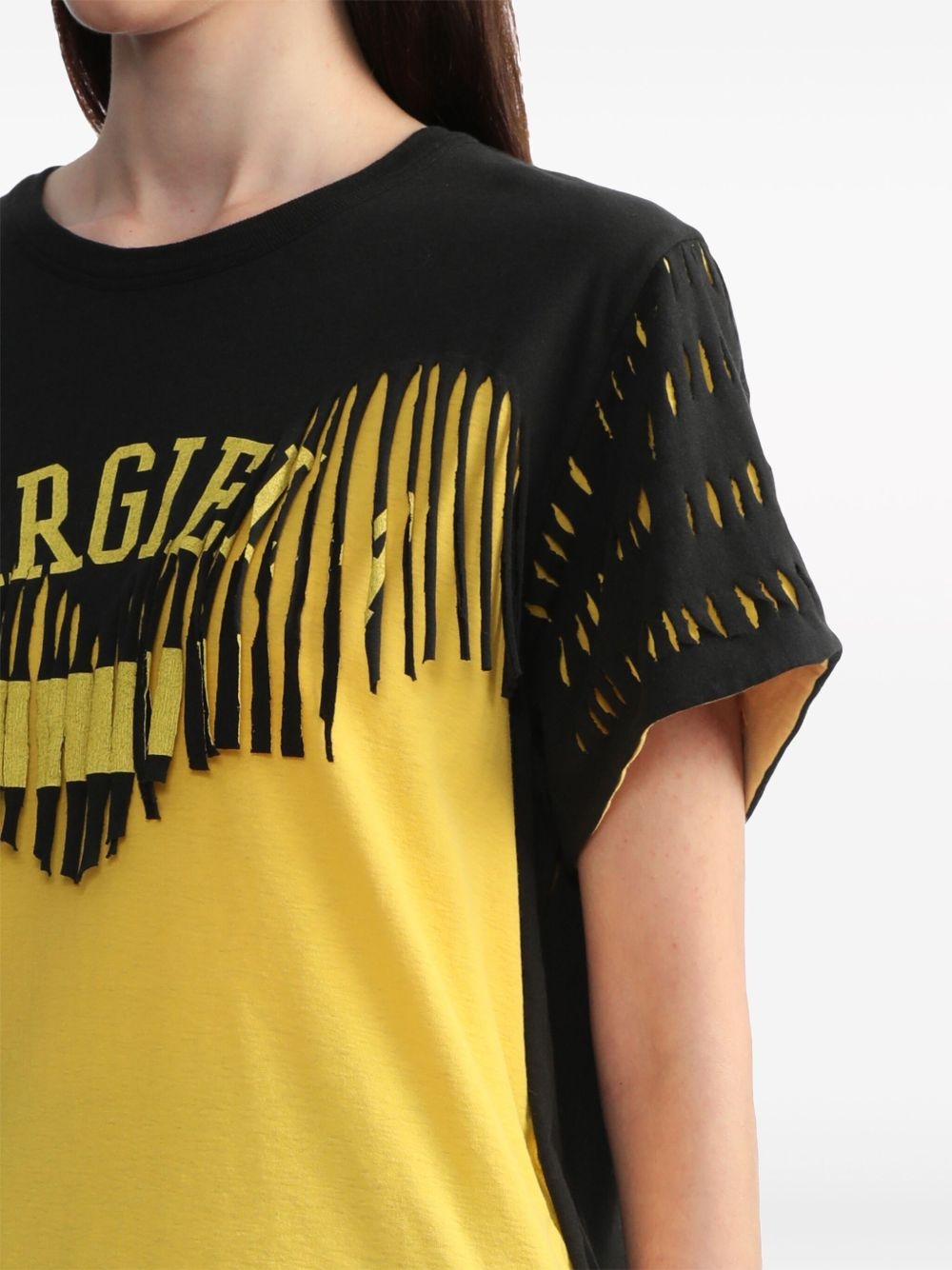 Décortiqué fringed T-shirt - 5