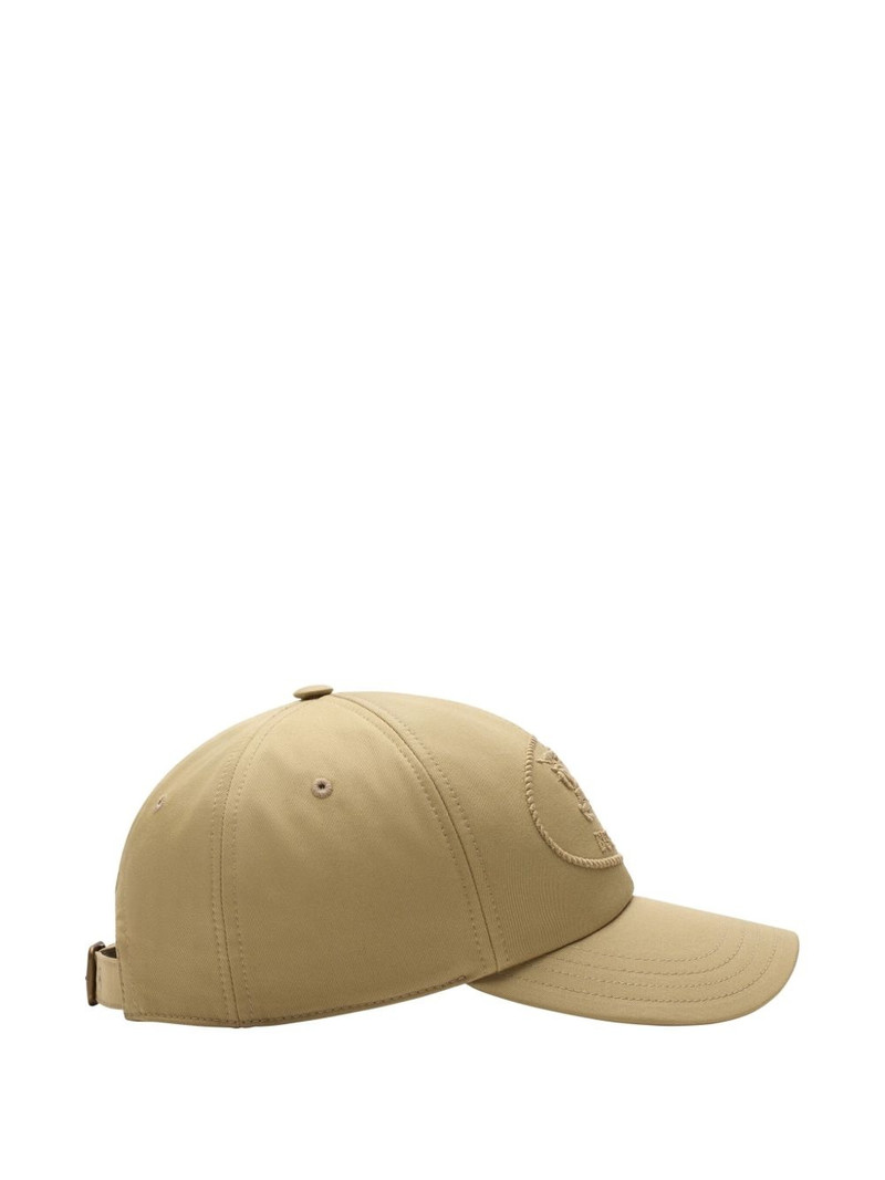 Burberry Knight Stamp gabardine baseball cap outlook