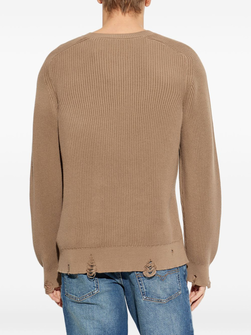 ribbed V-neck sweater 4