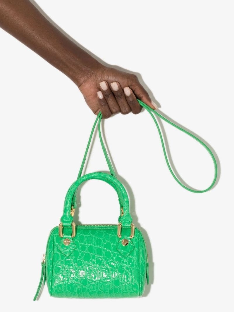 Dora crocodile-effect tote bag - 4