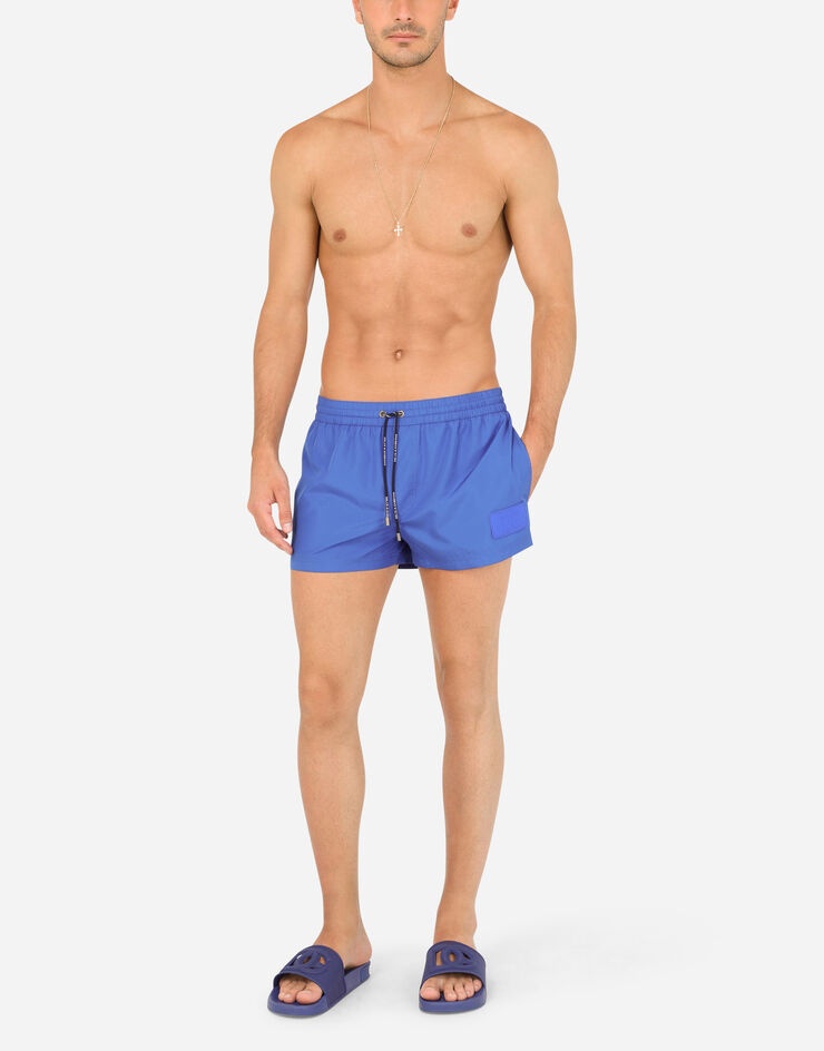 Short swim trunks with 3D DG logo - 2