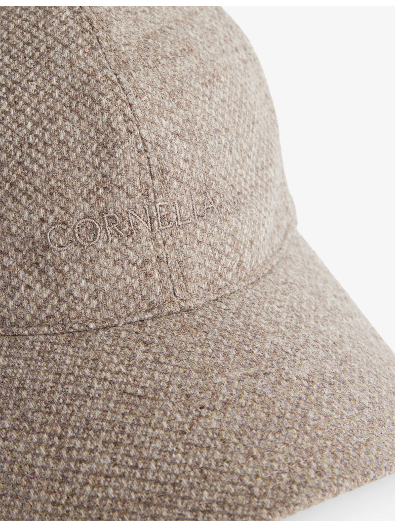 CORNELIANI Logo-Embellished Wool And Cashmere Cap outlook