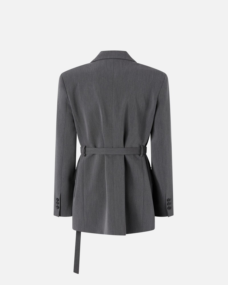 PINKO GREY COOL WOOL BLAZER WITH BELT outlook