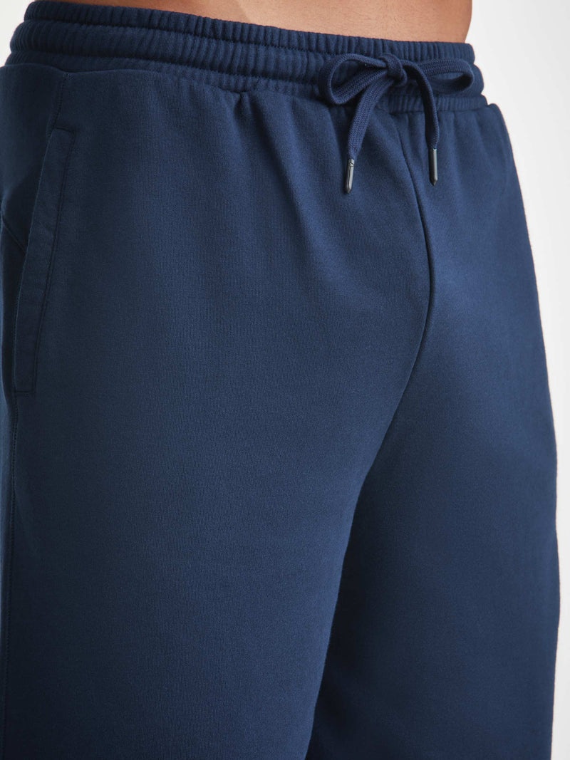 Men's Sweat Shorts Quinn Cotton Modal Navy - 5