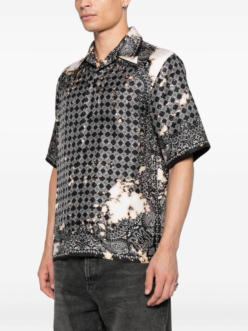 silk bandana-print shirt - 3