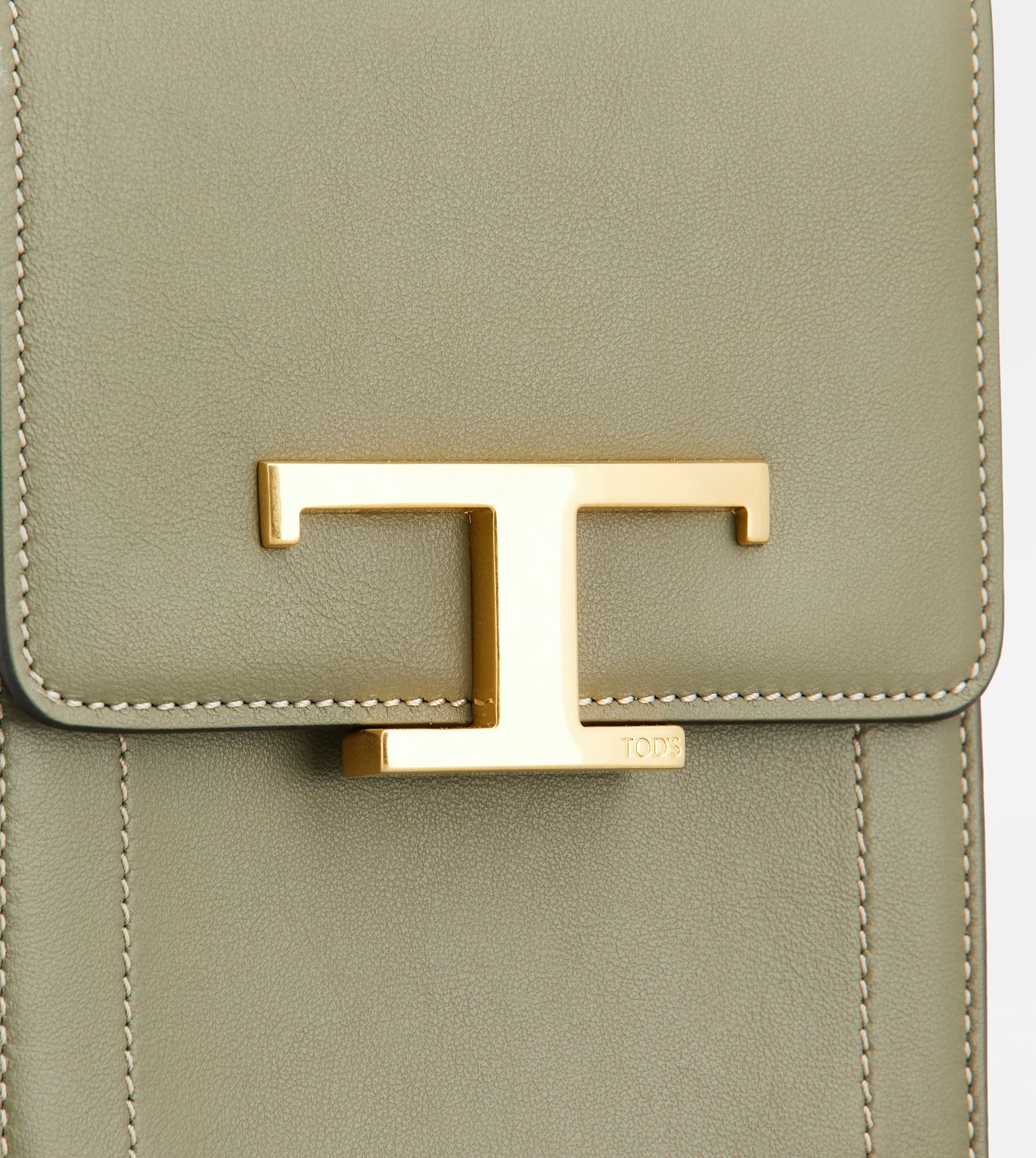 T TIMELESS BAG IN LEATHER MICRO - GREEN - 6