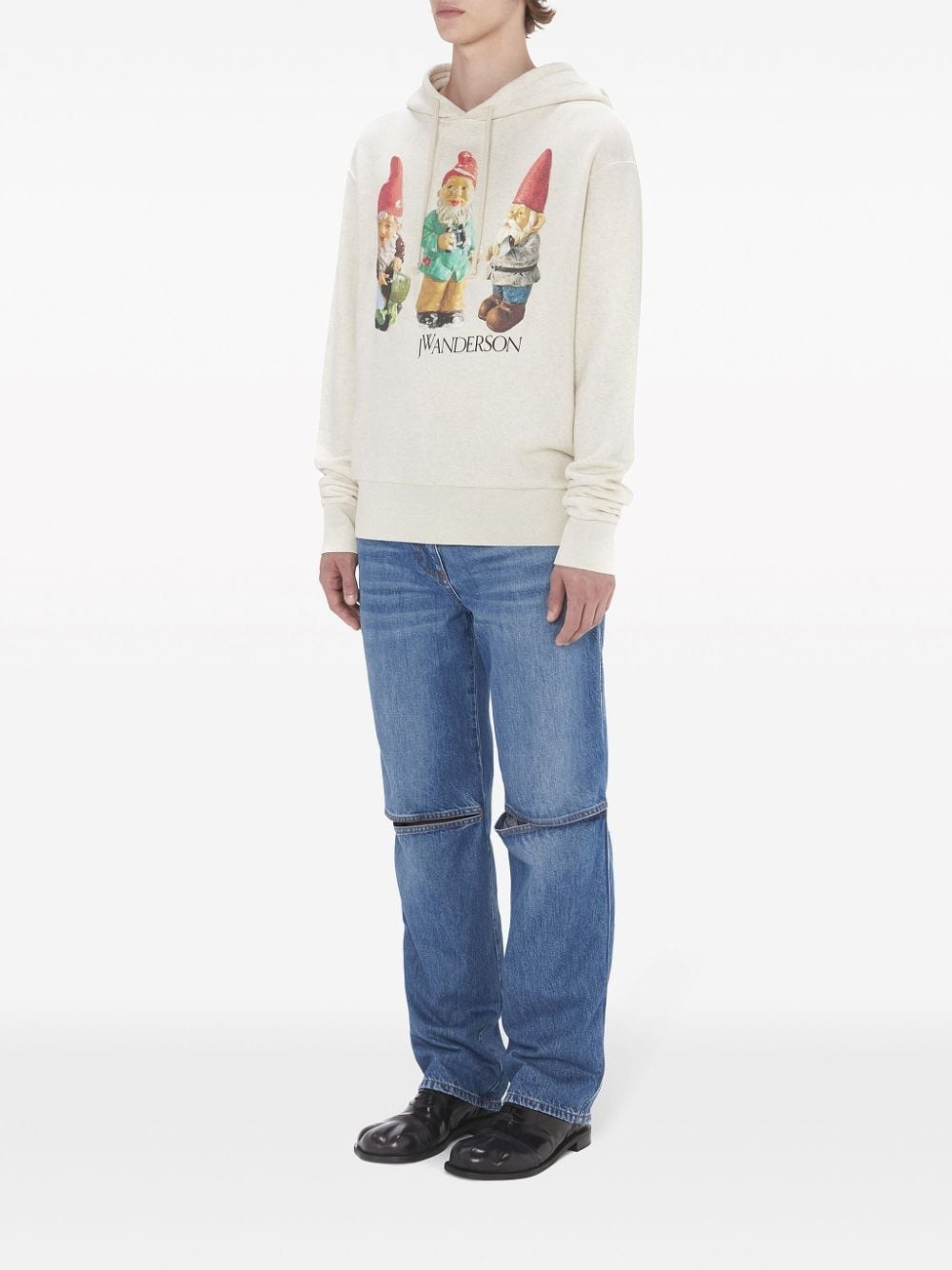 Gnome Trio-print cotton hoodie - 2