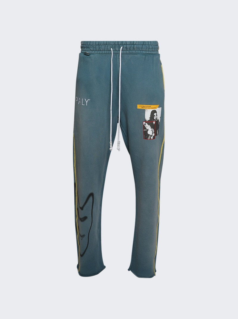 Streetwise Airbrush Sweatpant Turquoise 1