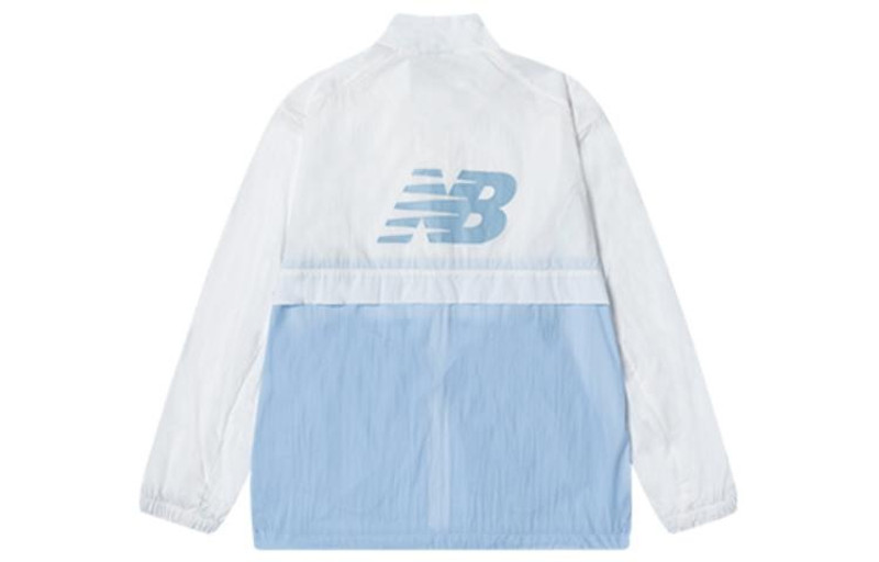 New Balance New Balance Summer Lifestyle Jacket 'White Light Blue' 5AC2U503-LBL outlook