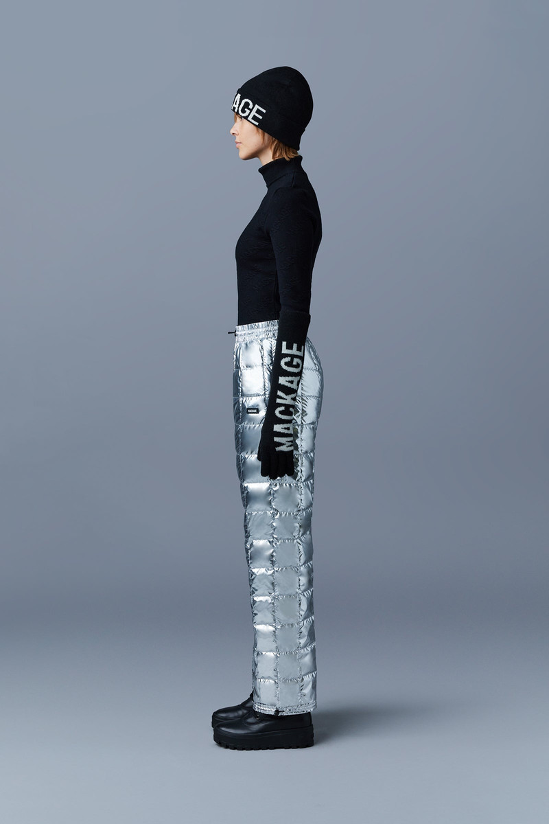 AERYN down metallic sweatpants 3