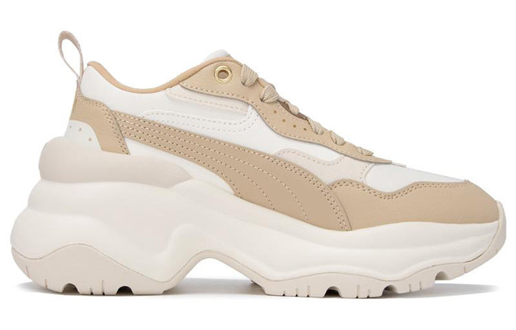 (WMNS) PUMA Cilia Wedge 'Warm White Toasted Almond' 393915-04 - 2