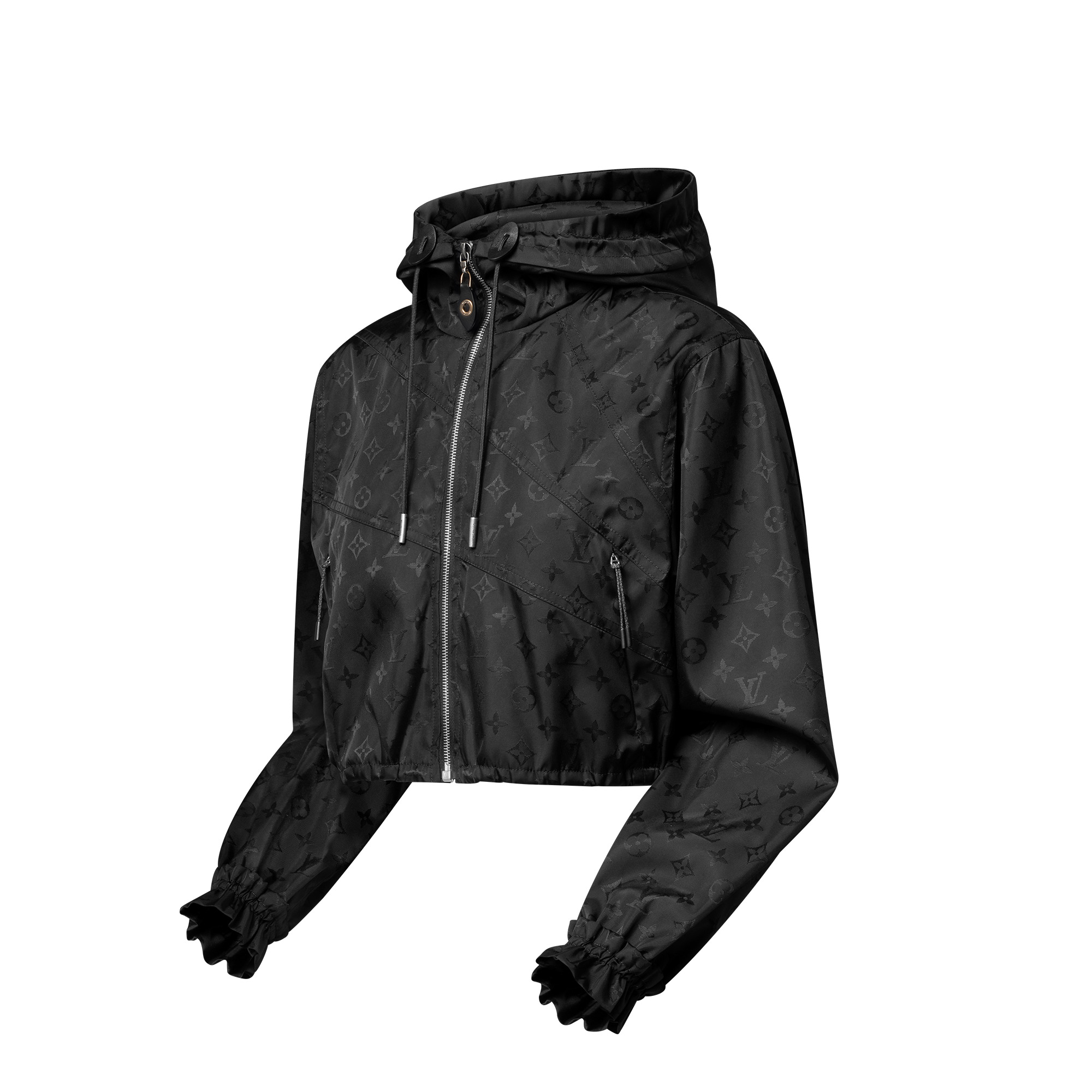 Cropped Monogram Windbreaker - 2