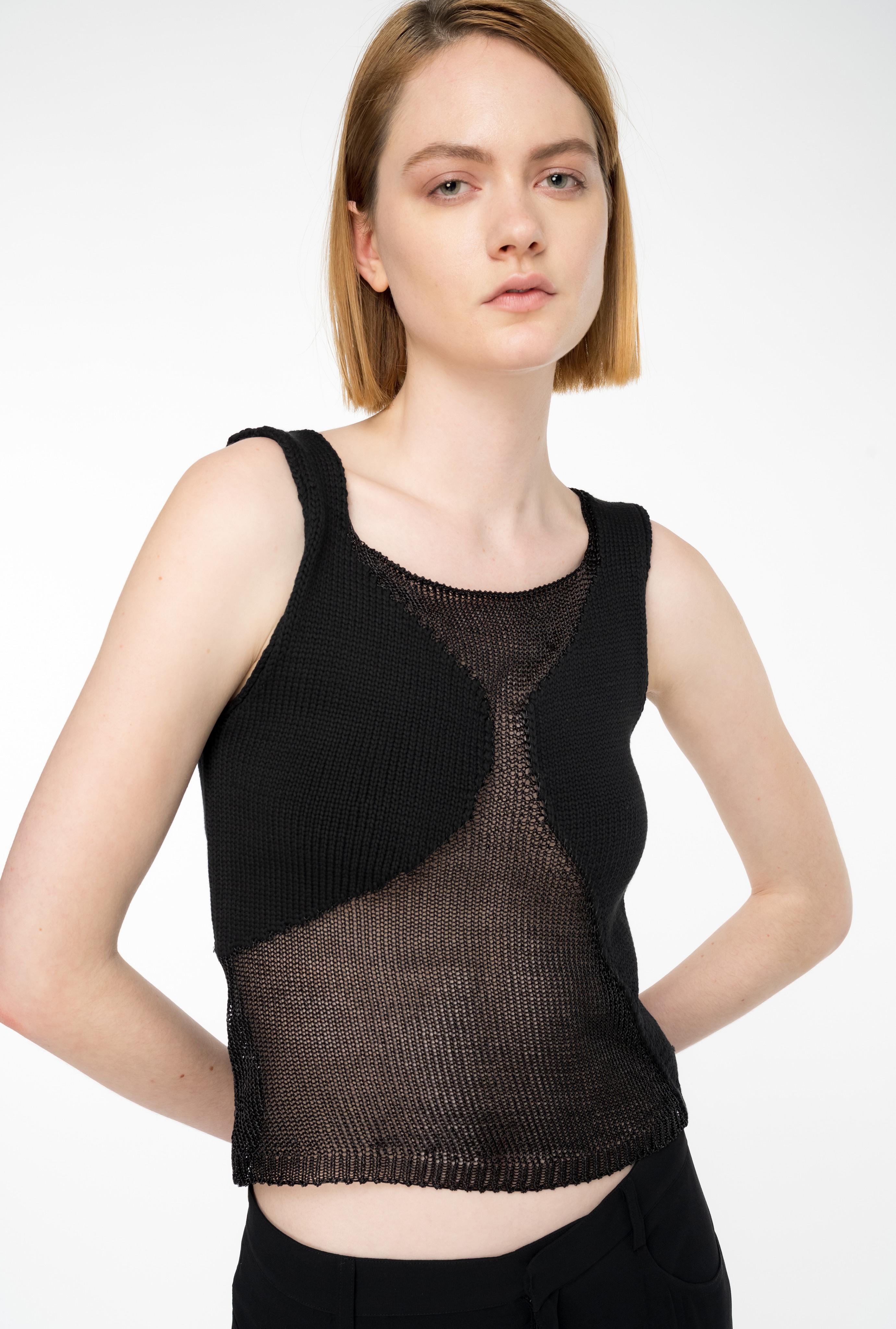 MESH TOP WITH TRANSPARENT PATCH - 4