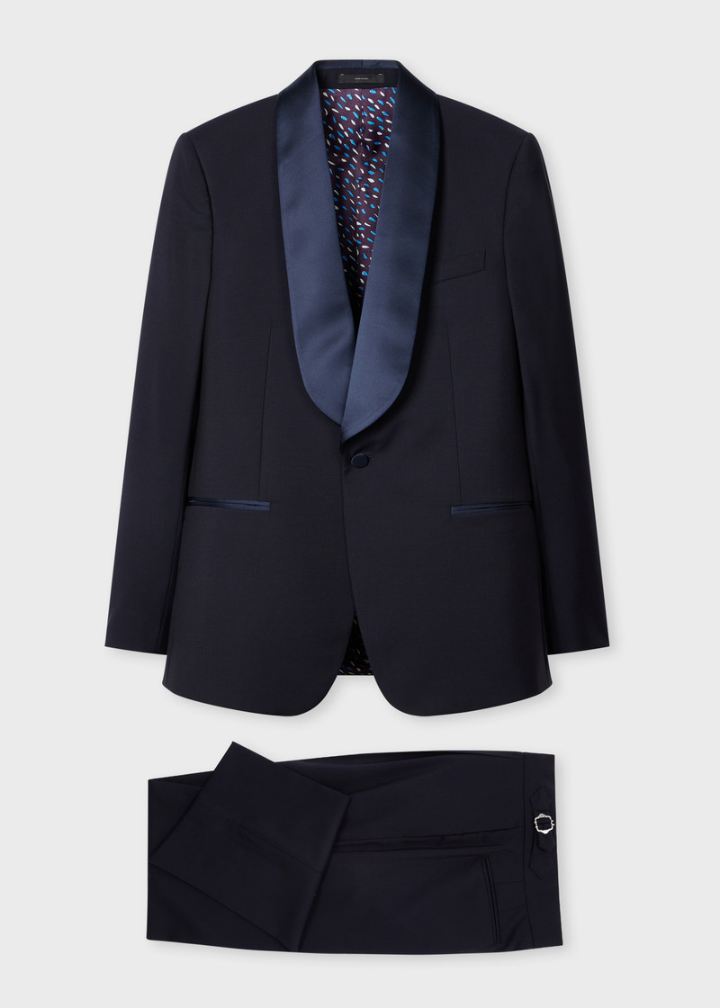 Navy Wool-Mohair Evening Suit 1