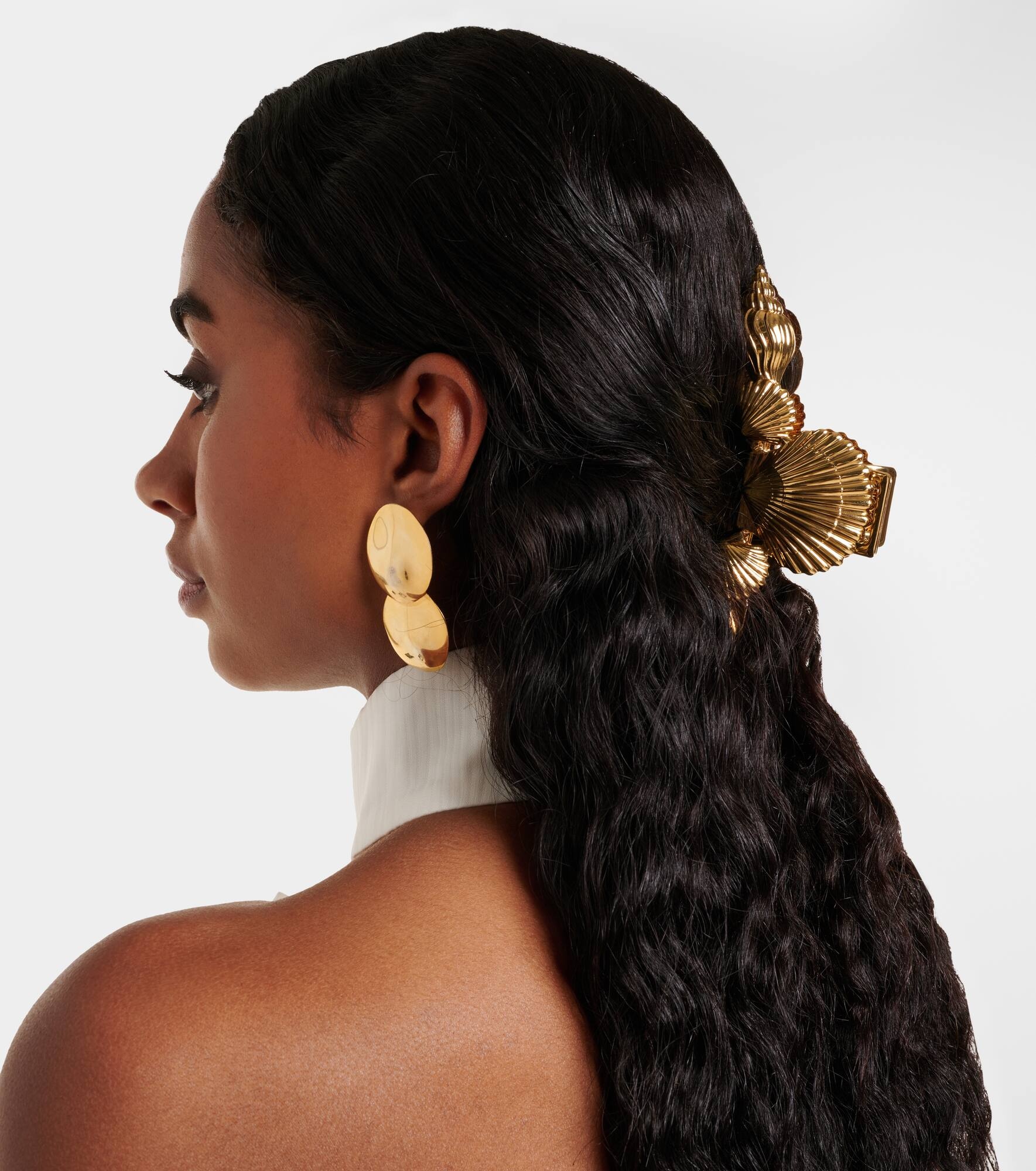 Oceane gold-plated hair clip - 2